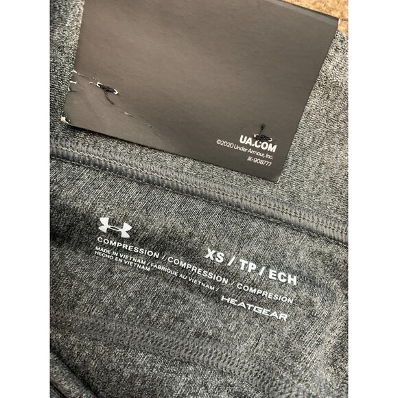 Under Armour Leggings Womens XS HeatGear Full Length Athleisure Gym Running Grey - Picture 7 of 10